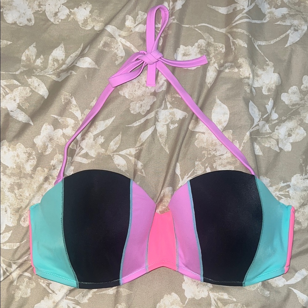 Victoria's Secret Colorblack Bandeau Bikini Top Size 36D